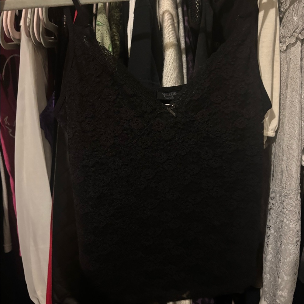 NWT Black lace John Galt Pacsun brandy melville tank top